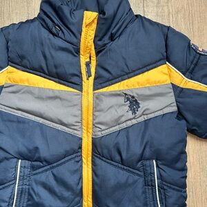 U.S. Polo Assn. Yellow and Black Fleece Jacket